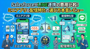 Salesforce×LINE連携の費用比較！ミニアプリと配信特化の選び方本音レビュー