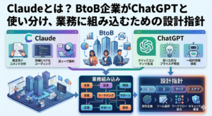 Claudeとは？BtoB企業がChatGPTと使い分け、業務に組み込むための設計指針