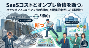 SaaSコストとオンプレ負債を断つ。バックオフィス＆インフラの「標的」と現実的剥がし方（事例付）