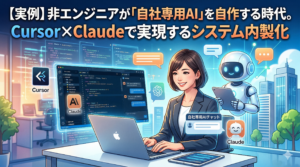 【実例】非エンジニアが「自社専用AI」を自作する時代。Cursor×Claudeで実現するシステム内製化