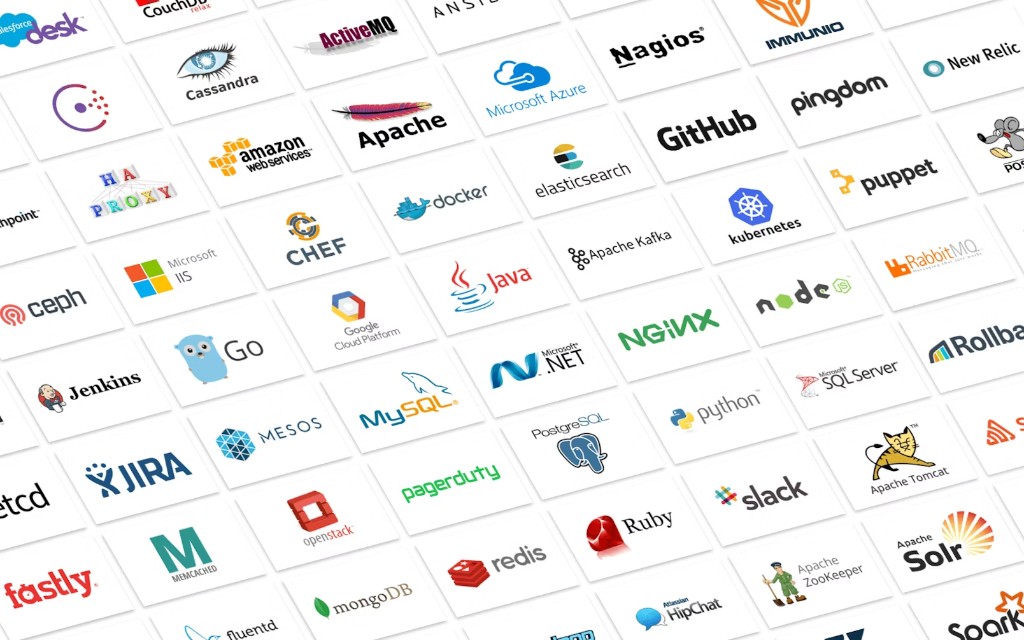 Datadogが連携する多様なシステムやSaaSのロゴ一覧