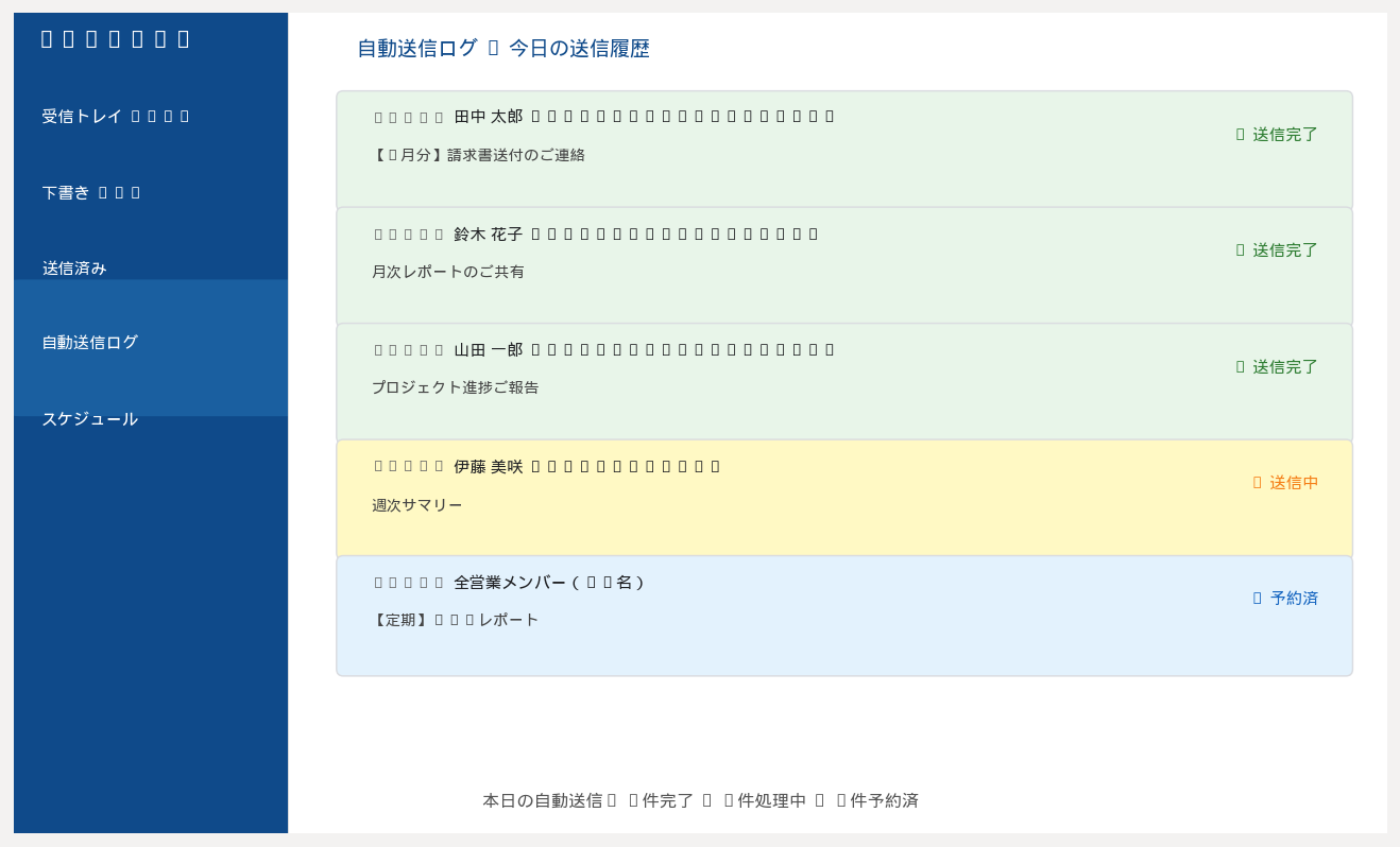 Claude CodeによるOutlookメール自動化デモ画面