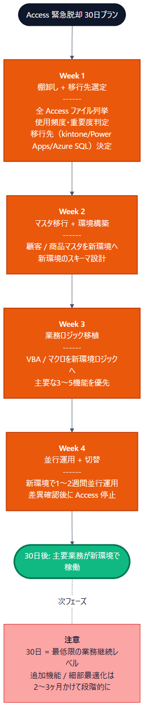 Microsoft Access 緊急脱却 30日プラン