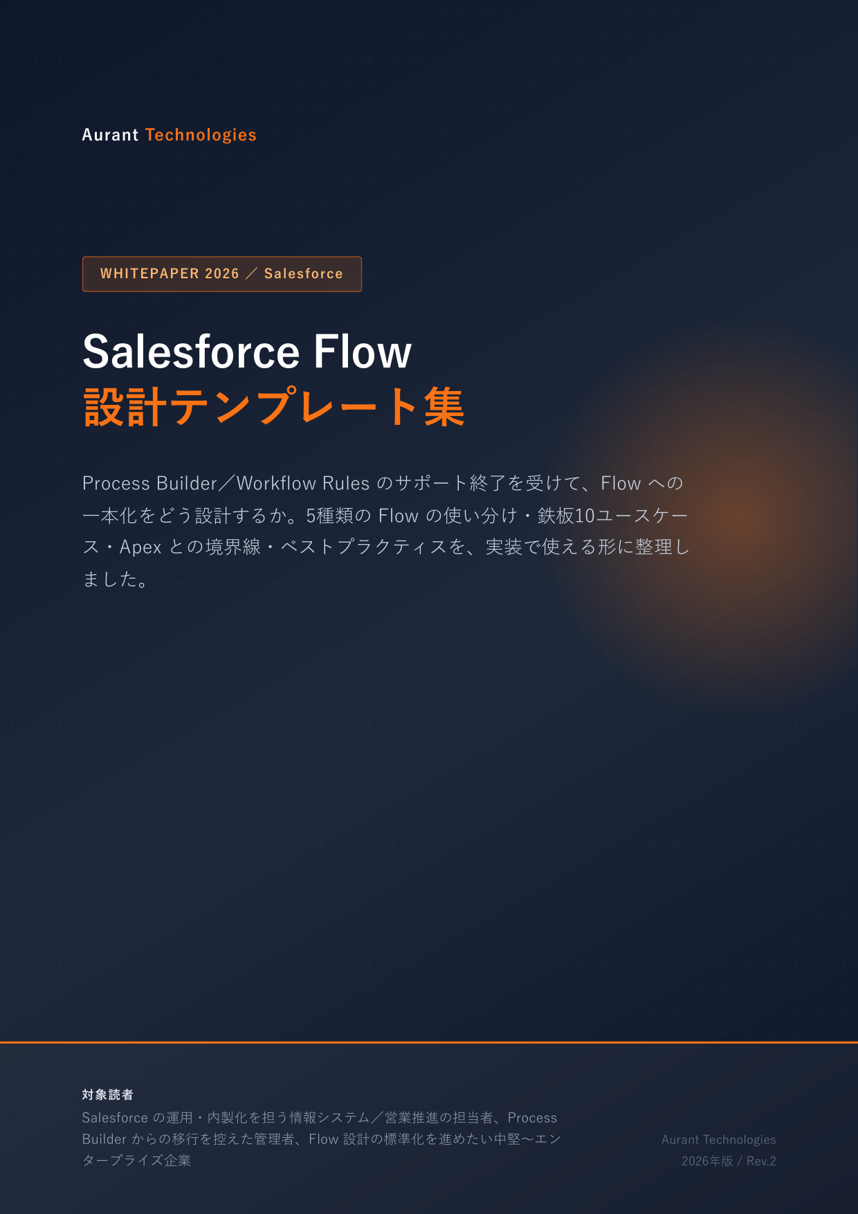 Salesforce Flow 設計テンプレート集 2026 表紙