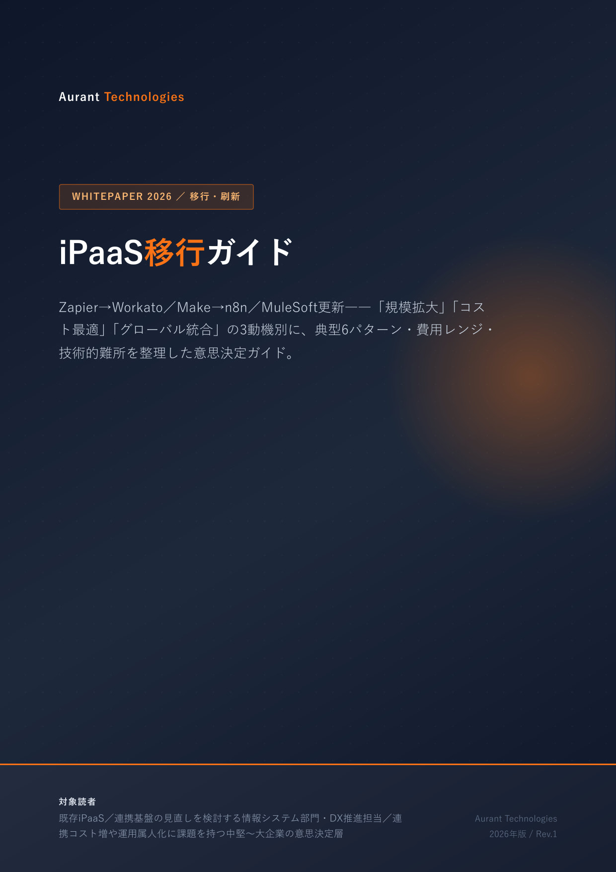 iPaaS移行ガイド 2026 表紙